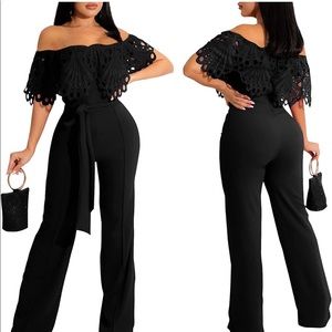 Unworn black jumpsuit